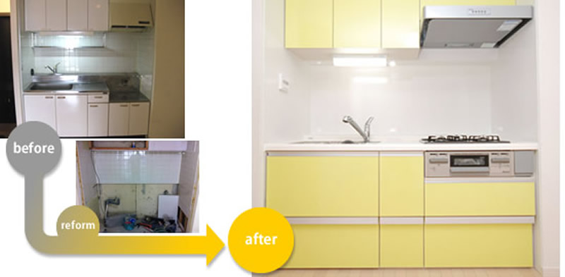 キッチンのリノベーション実例